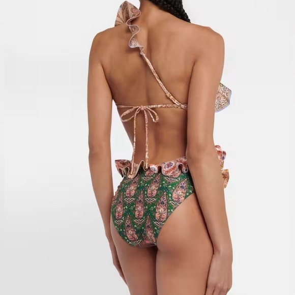 ZIMMERMANN Devi paisley one-shoulder swimsuit 430$ - Picture 8 of 8